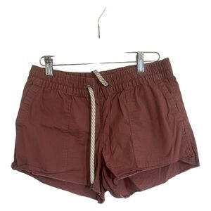 Women's Vintage Casual Shorts in Rust